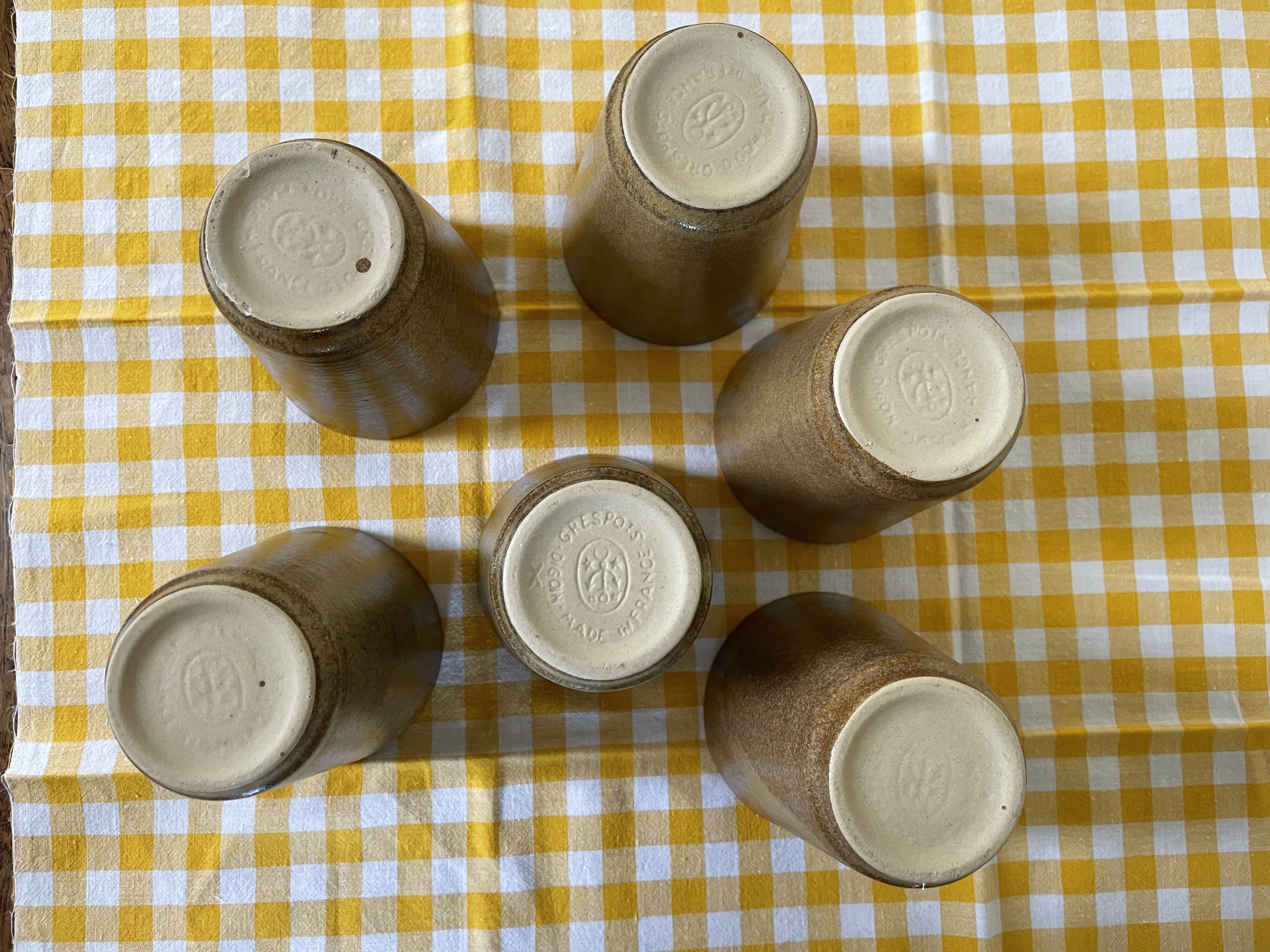 Digoin stoneware mugs