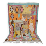 Berber bohemian handmade wool rug 250 X 150 CM