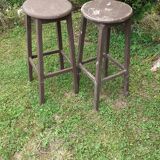 Paire de tabourets d'atelier