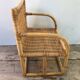 Ancient child rattan armchair 60s