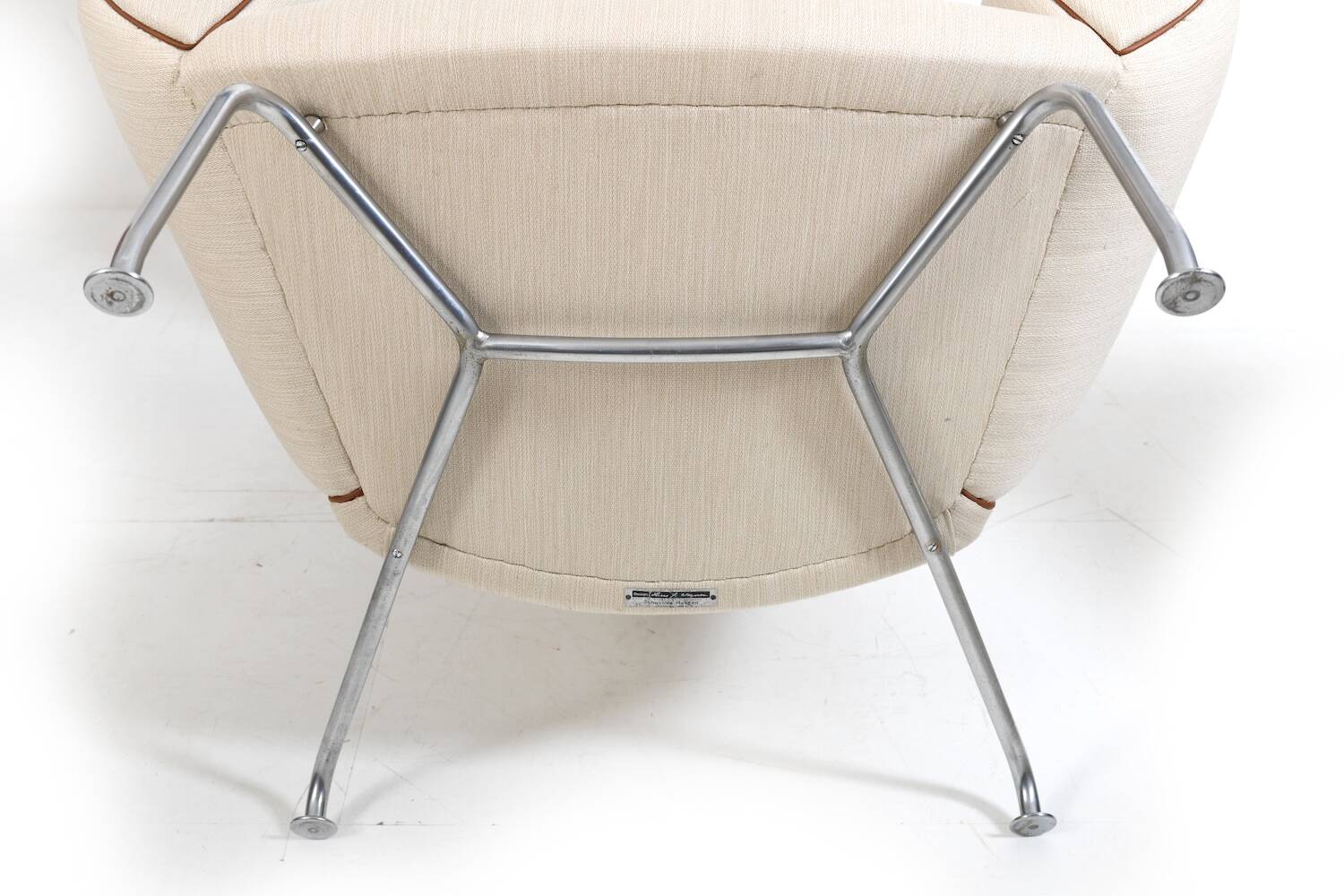 Early Pair Hans Wegner Queen Chairs by Johannes Hansen c.1960 / New Upholst