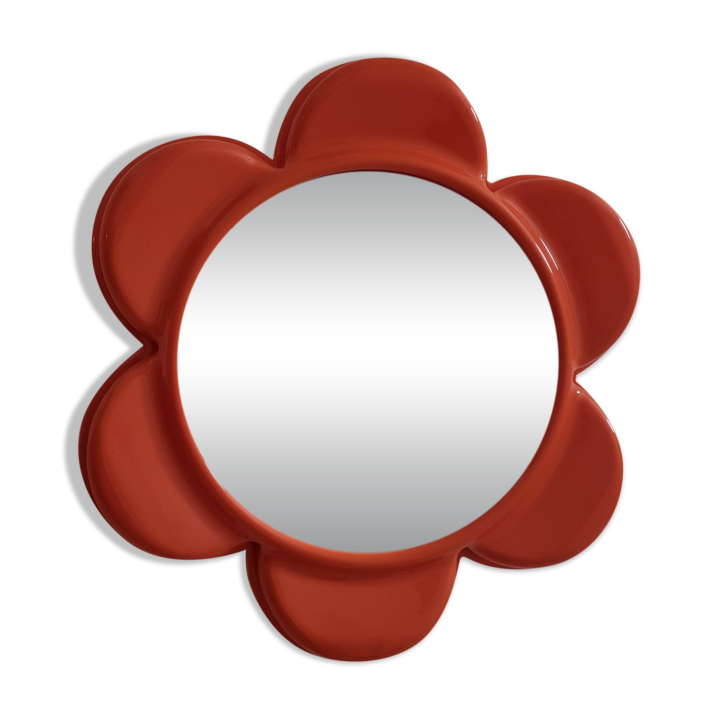 Orange flower mirror Visiva, Milan Italy
