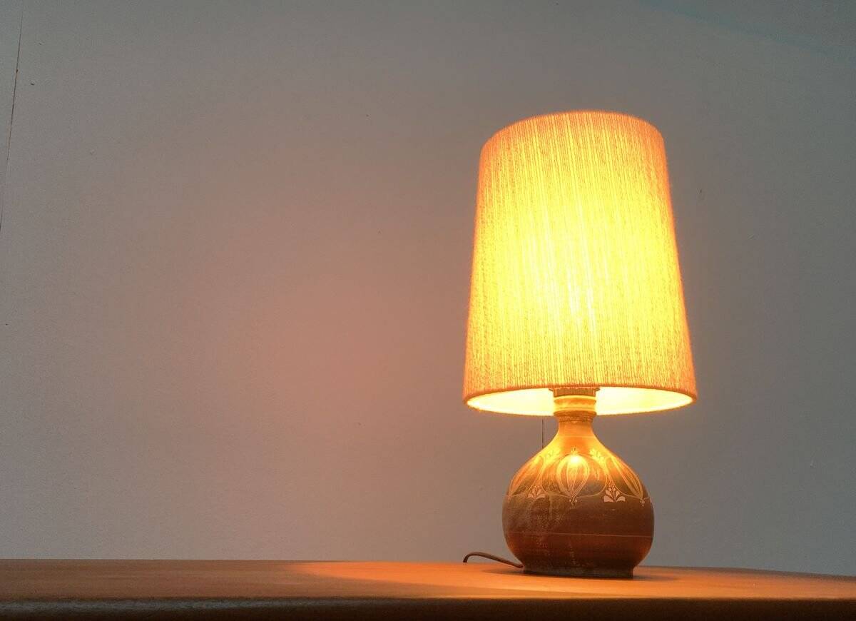 Mid-century German ceramic table lamp by Thoms Keramik.