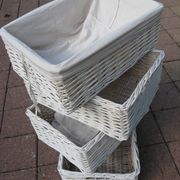 set of 4 large wicker baskets