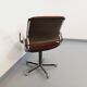 Vintage Steelcase Strafor office chair in chrome and fabric from the 70s