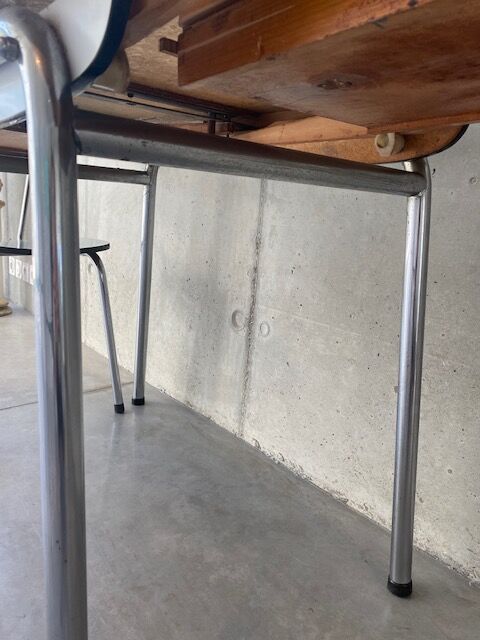 Table formica extensions 150 cm with 4 seats