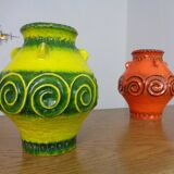 Pop Art Ceramic Vases from Jasba, Set of 2, 1970s