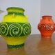 Pop Art Ceramic Vases from Jasba, Set of 2, 1970s