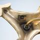 Vintage bamboo style brass lamp 70's signed cattadori