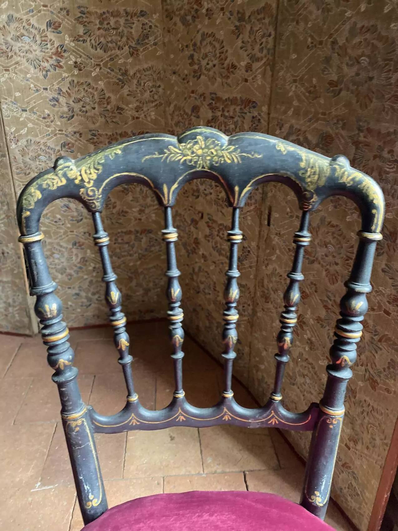 Chaise époque Napoléon III, restaurée