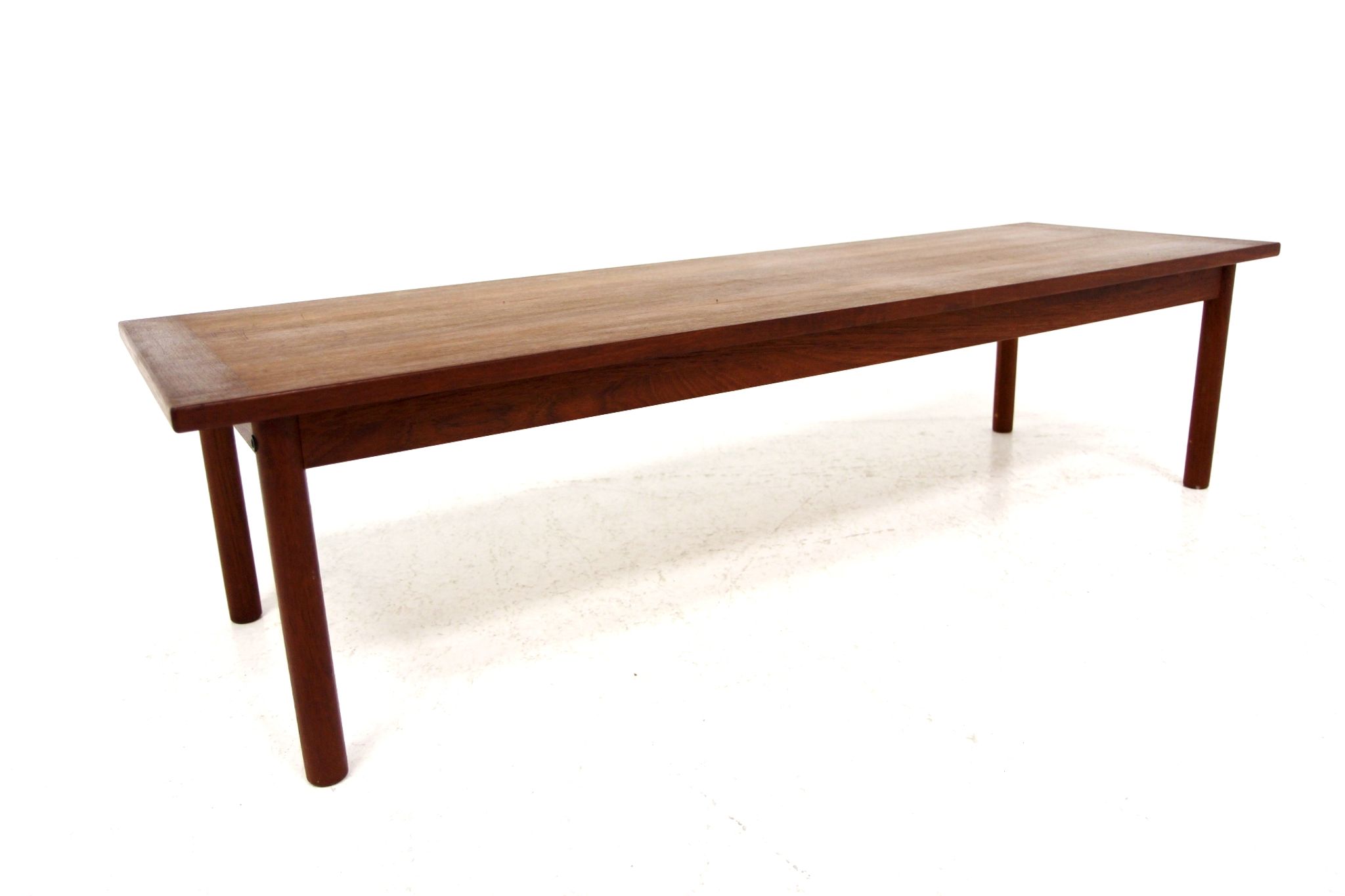 Banc minimaliste en teck Suède 1960