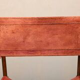 Pair Mogens Koch MK-16 Folding Chair in Oak Wood with Red Leather for Valma