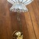 Mother-of-pearl and brass hanging lamp