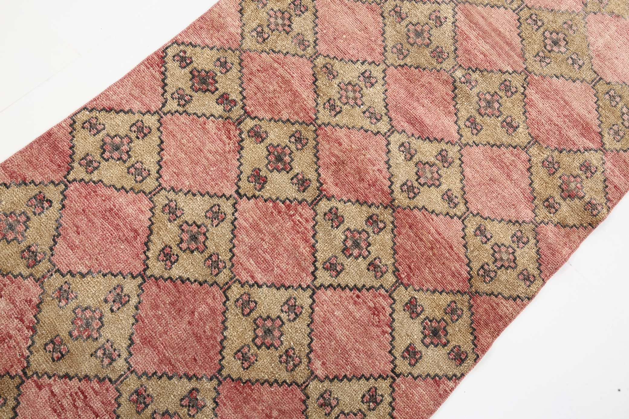 3x12 Vintage Turkish Runner Rug, 85x374Cm