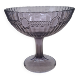 Large purple glass fruit bowl Manage