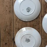 Set of 10 dessert plates in earthenware