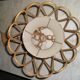 Chandelier hanging Wicker rattan of the years 60/70