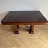 Art Deco table, lyre base, 1930s