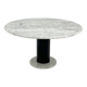 Table 120 cm in Loto Rosso marble by Ettore Sottsass for Poltronova, 1970