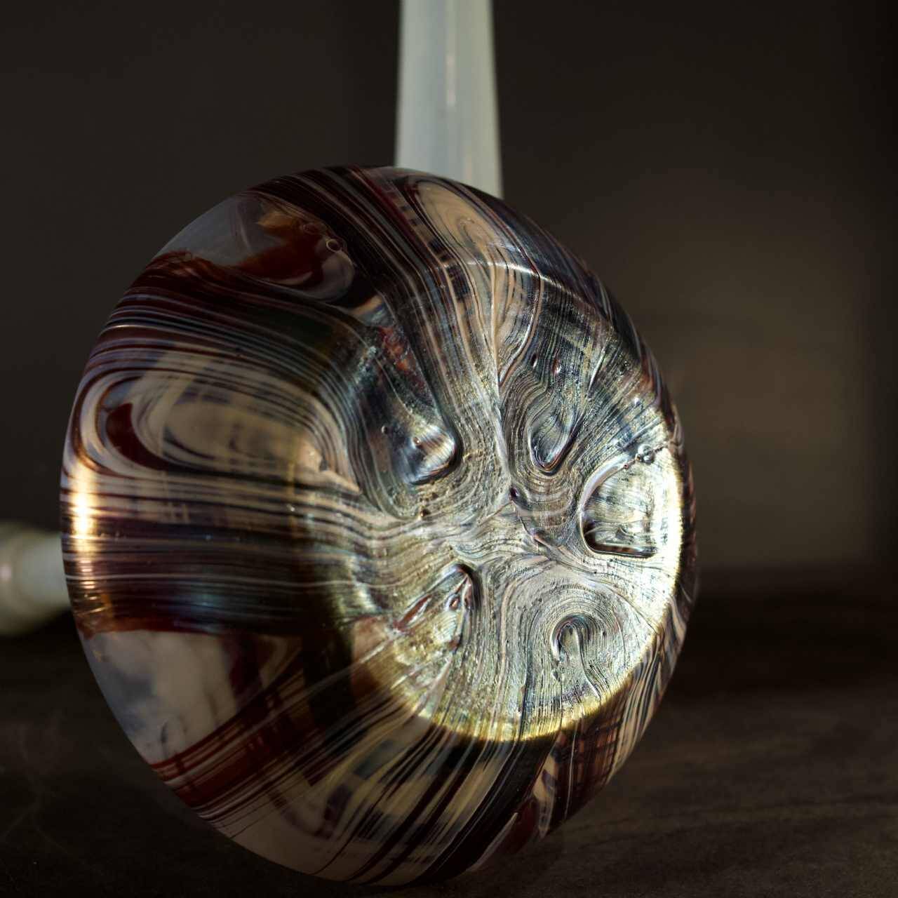 WILHELM KRALIK & SOHN Bohème, pair of Art Nouveau iridescent glass vases, ca 1910