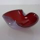 Red and Lilac Sommerso Murano Glass Bowl or Ashtray, Italy, 1960s
