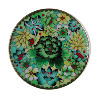 Assiette cloisonnée