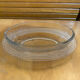 Antique Butter Dish Moulded Glass Pearl Row Made In France Vintage #E26