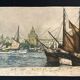 Frédéric Louis Levé, Aquatint Port of La Rochelle framed late 19th century