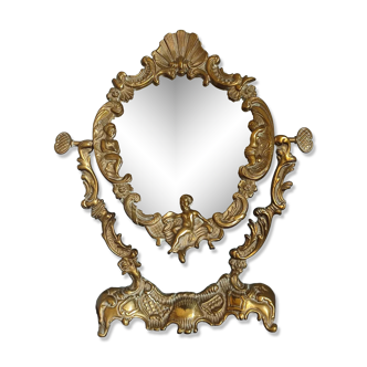 Ancient mirror psyche in bronze