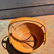 Rare wrapped rattan basket, in the style of Gabriella Crespi / Vivai del Sud.