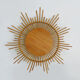 Vintage rattan sun mirror. Year 60
