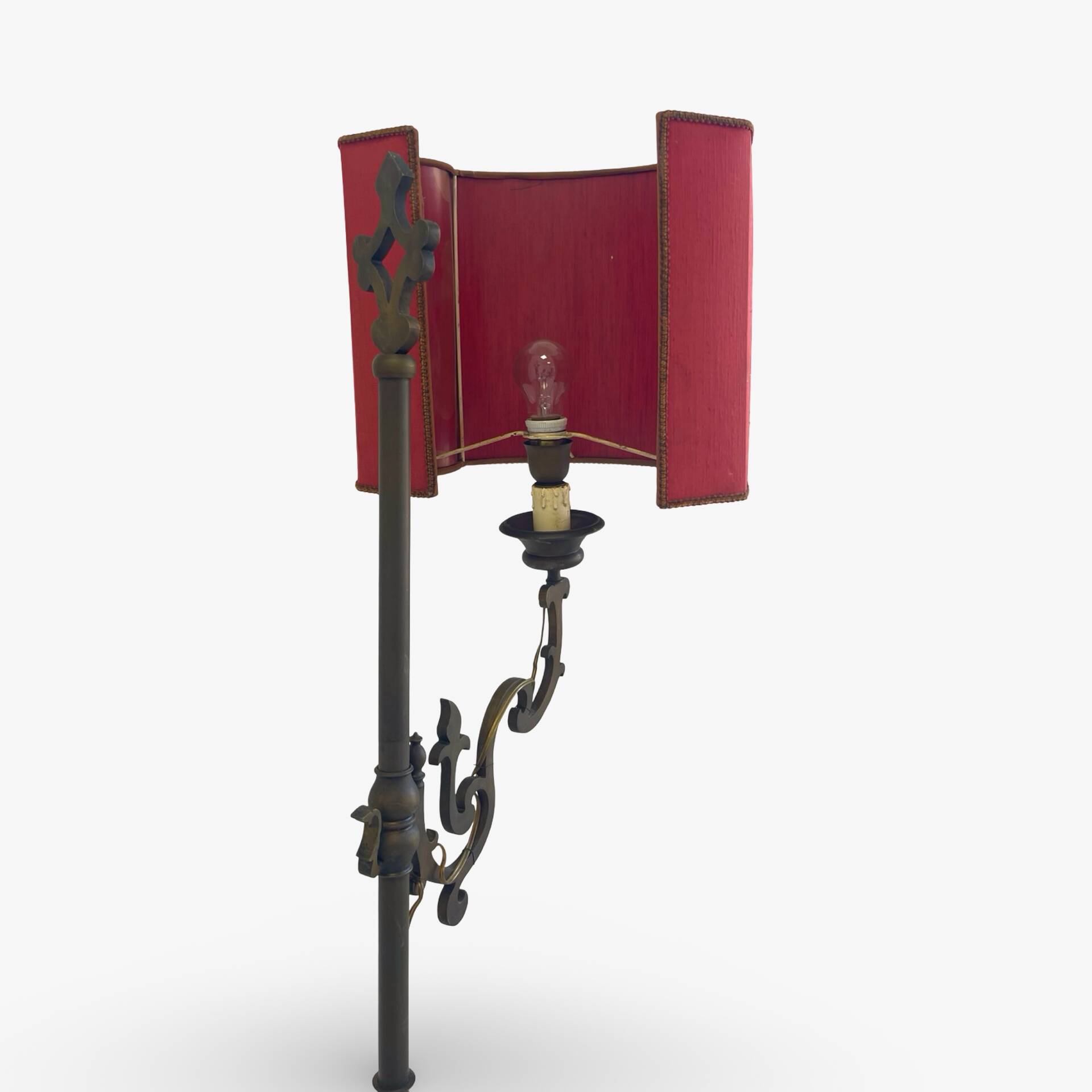 antique Art Nouveau floor lamp