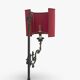 antique Art Nouveau floor lamp