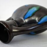 Flamed ceramic vase signed De Bruyn Five Lille