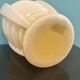 Vase "Skyscraper" Art Deco in cream / beige opaline