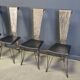 Hand crafted steel and stone dining set, 1970s
