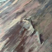 Painting "Mountain", oil on hardboard
