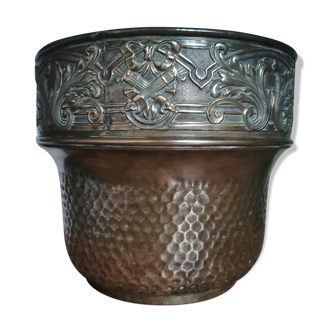 Cache pot laiton frise