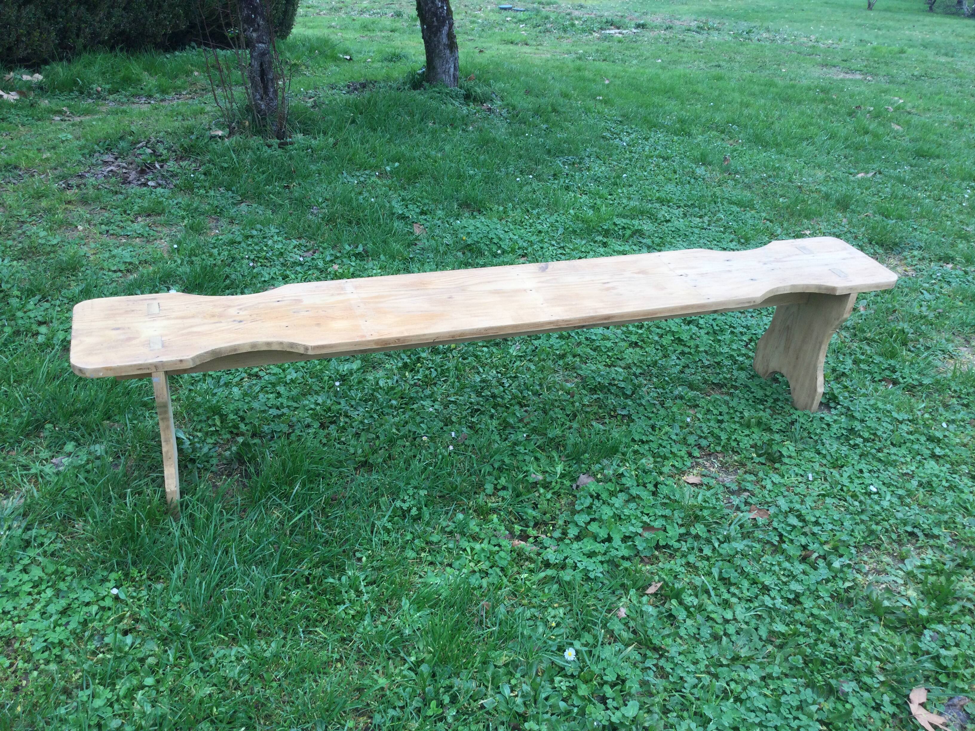 Large old fir bench