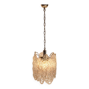 Spun sugar pendant by Vistosi for Mazzega, 1960s