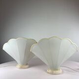 Pair of shell lamps 1970