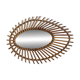 Vintage rattan mirror