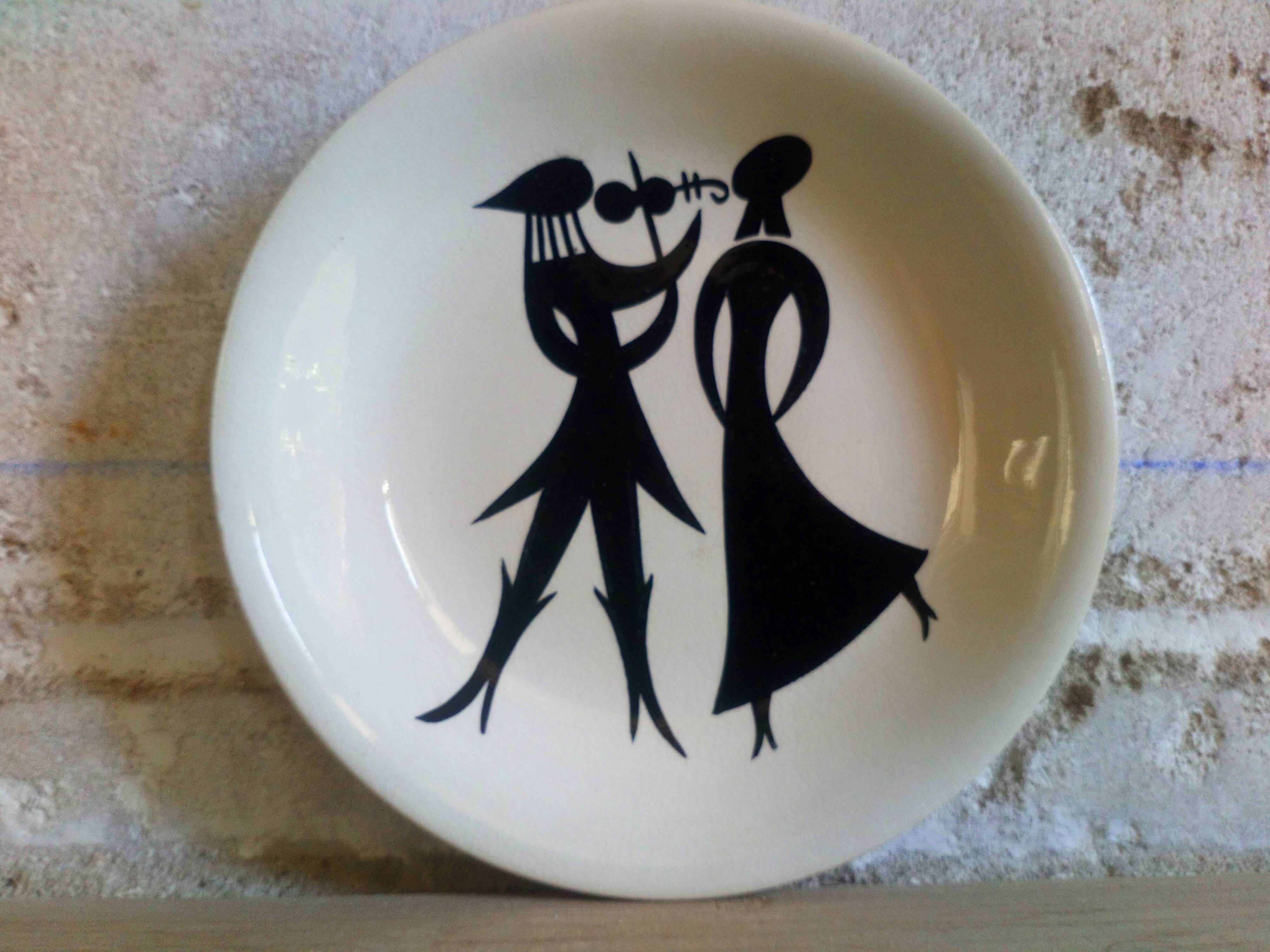 Five dessert plates Sylvestre edition of Longchamp