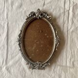 Pair of vintage silver metal frames
