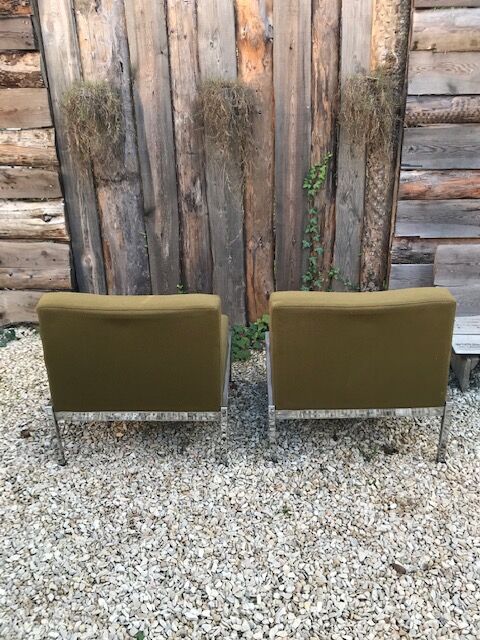 Armchairs by Joseph André Motte for Airborne, 60/70