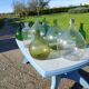 Lot de 13 Dames Jeanne , Bouteilles , Flacon verre Anciens