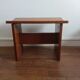 Gustave Gautier 1960 massive elm butterfly butterfly tabouret
