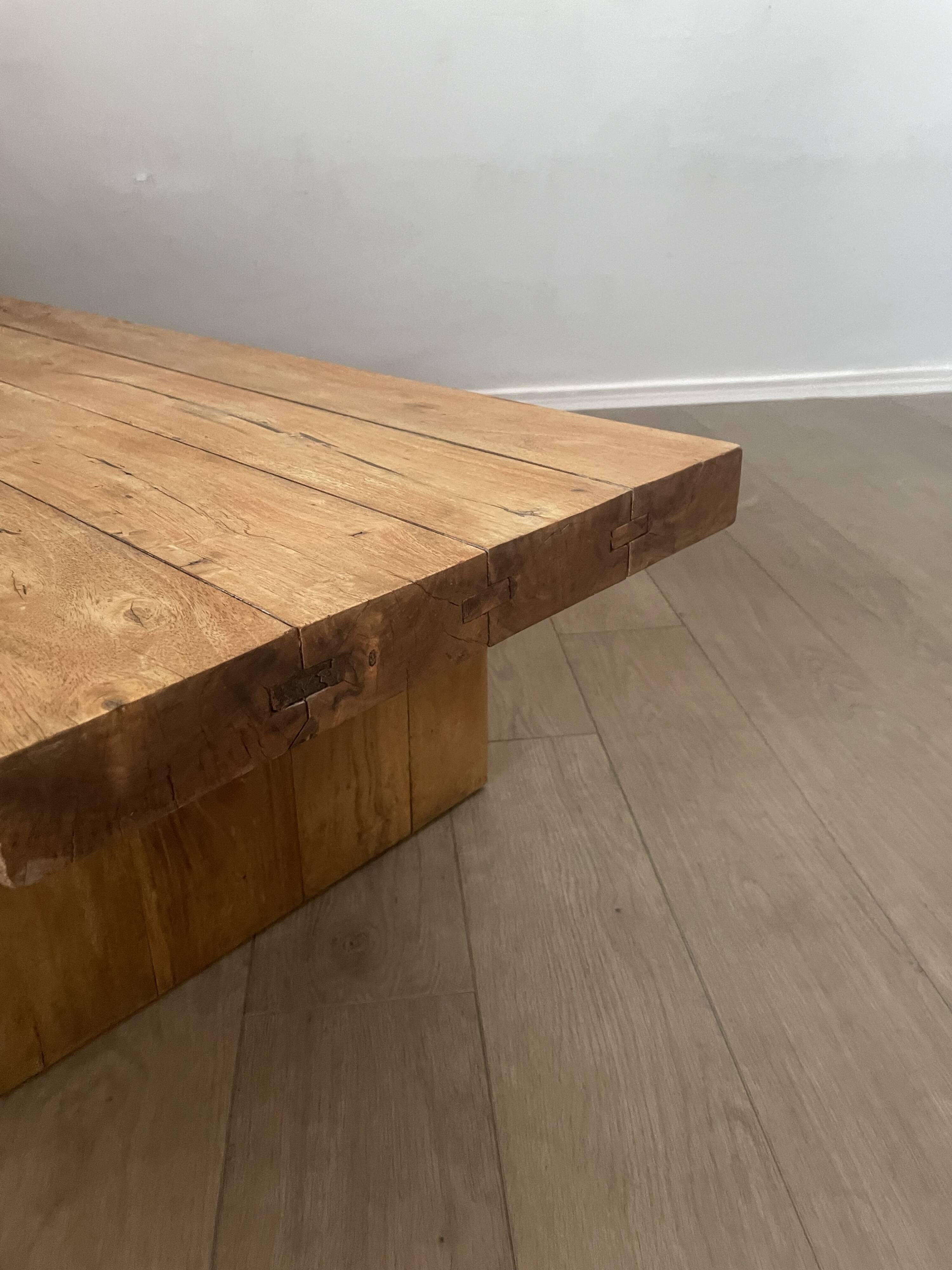 Coffee table in the style of Pierre Chapo.
