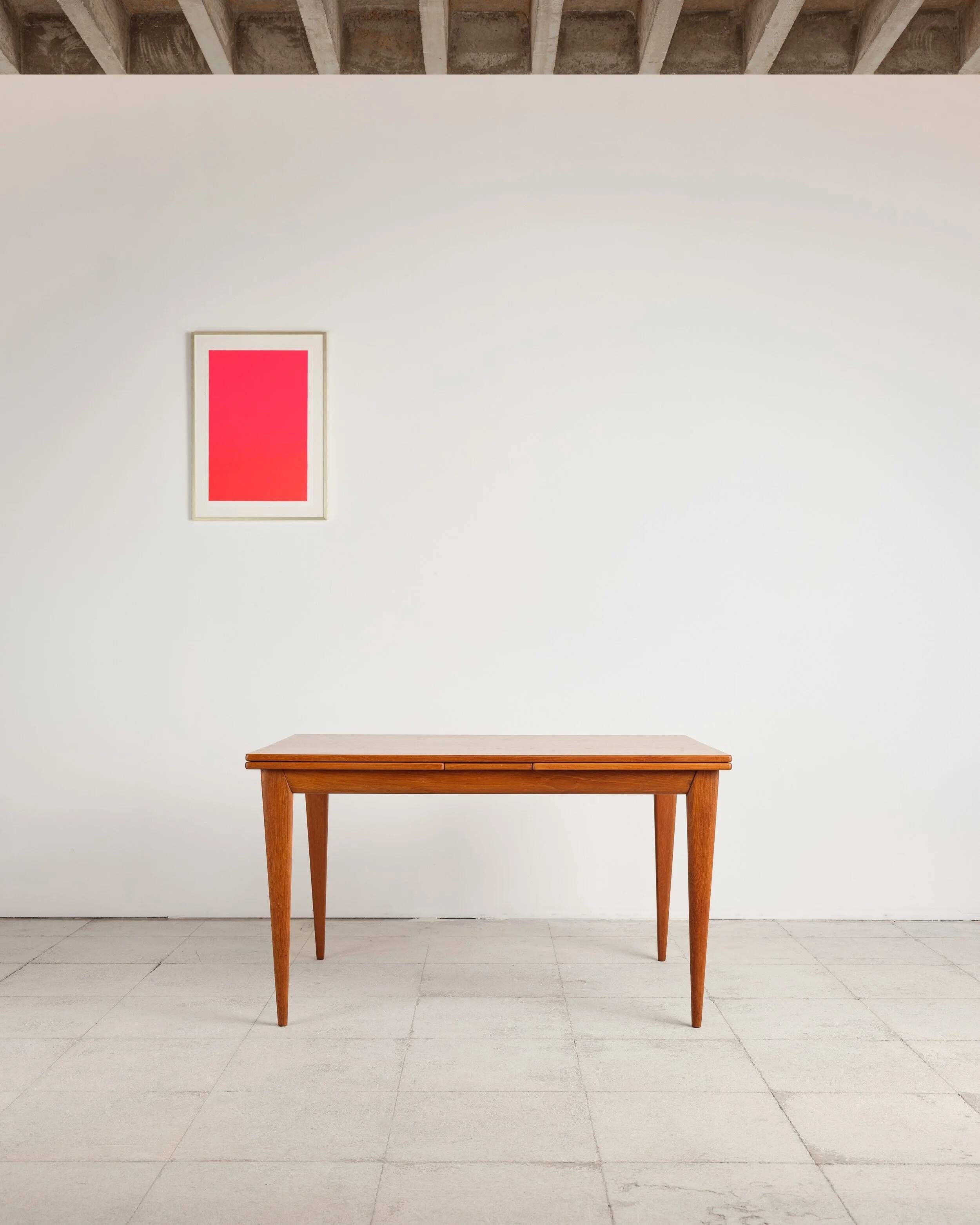 Extendable table model 12 in teak by Niels O. Møller, Denmark, 1960s