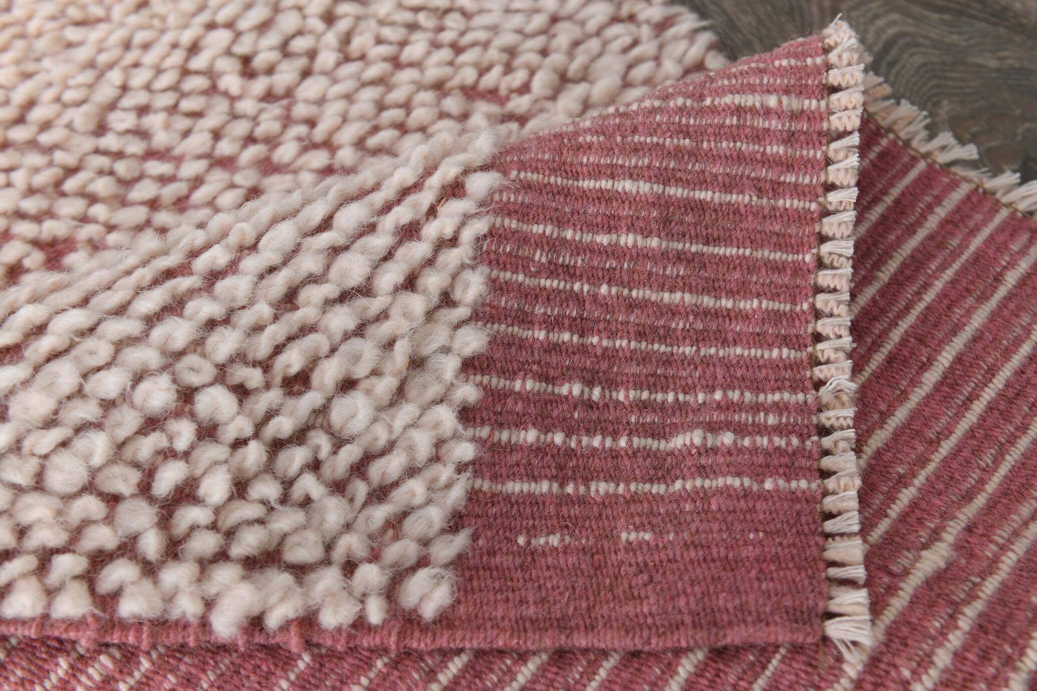 2x10 Rug For Hallway Pink & Beige Turkish Vintage Runner Rug, 61x291Cm SK 34962